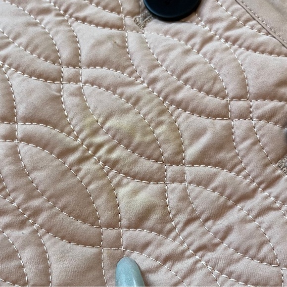 The Fold blush quilted asymmetrical button spring jacket *shop@iamwarrior - Picture 9 of 11